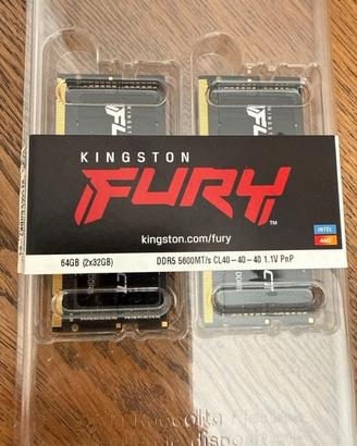 Kingston FURY 64GB Kit (2x32GB) DDR5 5600MT/s