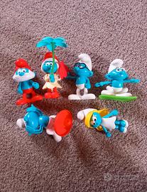 Set personaggi Puffi Burger King 2016 Collezione 