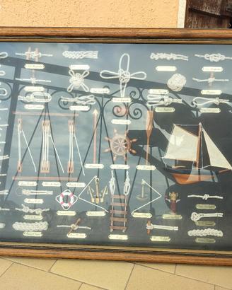Quadro Vetrina Nodi Marinari e Oggettistica Nautic