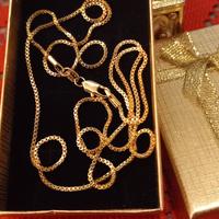 Elegante collana Placcata Oro18k G.F cm65