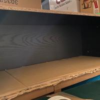 Mobili Ikea multiuso. BILLY Elemento top nero.