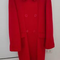 Cappotto vintage Max Mara 100% Lana Rosso