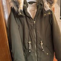 Giubbotto Parka H&M Verde 8/9 anni