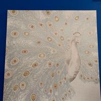Quadro stampa su tela pavone