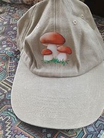Cappello con stampa funghi porcini 🌟