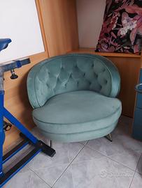 Poltrona in velluto