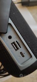 Cassa Speaker Bluetooth T&G Portatile con Luci LED