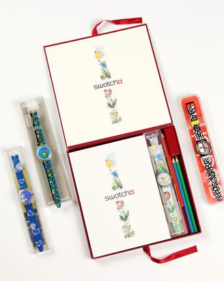 Gruppo di Quattro Orologi Swatch a Tema 'Colours'