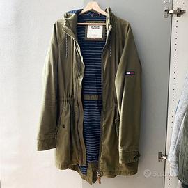 Cappotto Parka tommy hilfiger verde militare uomo
