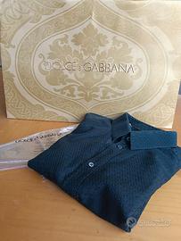 Elegante Camicia Dolce & Gabbana Nera TG M Nido d'