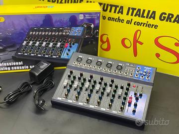 MIXER  CON BLUETOOTH 7 CANALI PROFESSIONALE