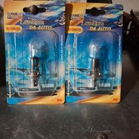 due lampade abbaglianti H1