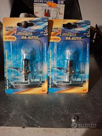 due lampade abbaglianti H1