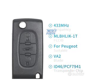 CHIAVE COMPLETA PER PEUGEOT E CITROEN VA2