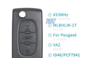 CHIAVE COMPLETA PER PEUGEOT E CITROEN VA2