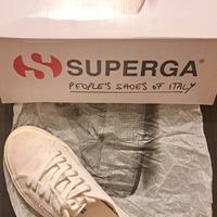 Scarpe SUPERGA bianche donna n.39 con scatola