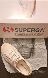 Scarpe SUPERGA bianche donna n.39 con scatola