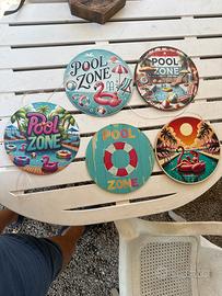 Quadri rotondi piscina