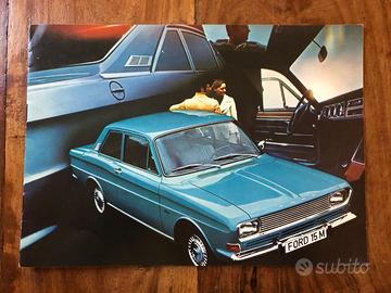 Depliant brochure ford 15m taunus