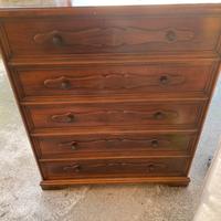 Letto singolo a scomparsa in legno massello