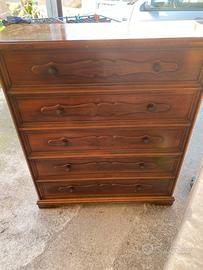 Letto singolo a scomparsa in legno massello