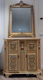comò mobiletto stile barocco veneziano craquelè