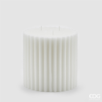 Candela Rigata 10x15 cm Bianca | Edg