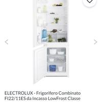  Frigo Electrolux FI22/11ES incasso a+ low frost 