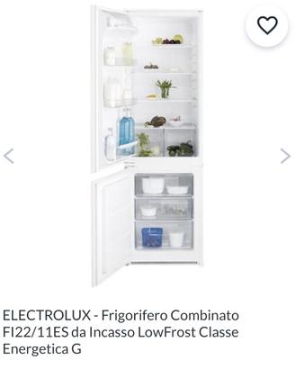  Frigo Electrolux FI22/11ES incasso a+ low frost 
