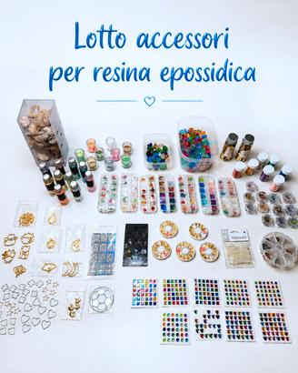 Lotto accessori per resina epossidica