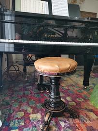 Sgabello pianoforte girevole regolabile scrivania 