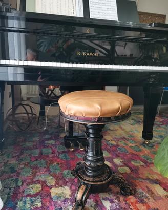 Sgabello pianoforte girevole regolabile scrivania 