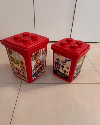 Coppia di secchielli LEGO Vintage