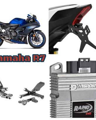 Yamaha R7 scarico centralina leve filtro dischi