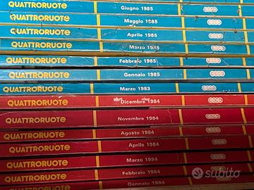 Riviste Quattroruote vintage anni 80 90