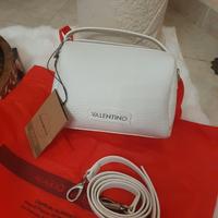 Valentino * Borsa bauletto con tracolla * Bianca