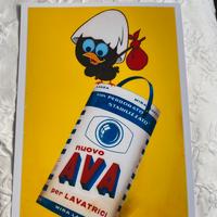 Poster Calimero vintage cucina carta lucida