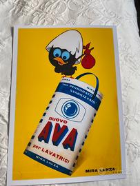Poster Calimero vintage cucina carta lucida