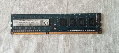 RAM 4GB 1Rx8 PC3 - 12800U