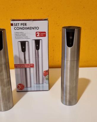 set 2 nebulizzatori  spray per  olio e aceto