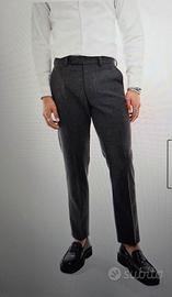 Asos Pantaloni da abito skinny lana grigio