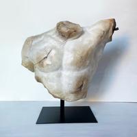 "Gladiatore combattente"  - Scultura in resina