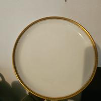 Alzata centrotavola in porcellana Limoges A. Lante