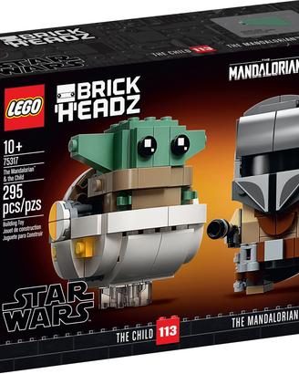 LEGO 75317 Brickheadz Il Mandaloriano e Bambino