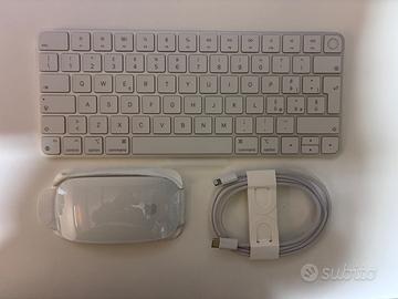 Apple Magic keyboard eMagic mouse 2nd Gen Argento