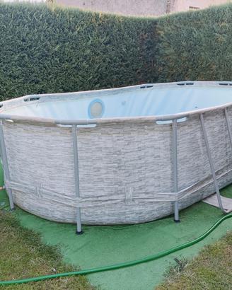 Piscina Bestway Swim Vista 488x305x107 cm con pomp