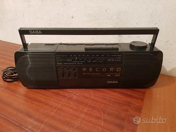 2 radio nastri portatili saba, compatto e sveglia