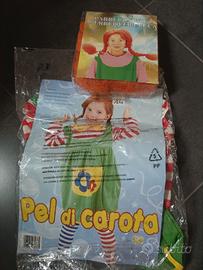 Vestitino e Parrucca  Pippi Calzelunghe 