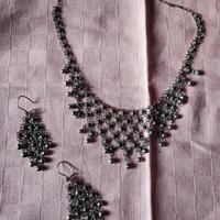 Parure collana + orecchini in filigrana d’argento