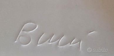 Vassoio rettangolare in ceramica du pregio